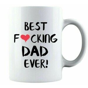 Funny Gift For Fathers Best F❤cking Dad Ever Gift 11 Oz Fathers Mug Gift